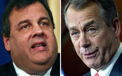 Chris Christie / John Boehner (© AP)