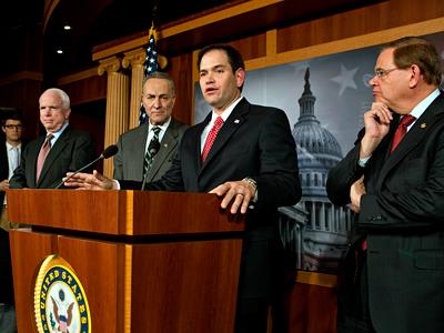 La banda de los ocho (© J. Scott Applewhite/AP)