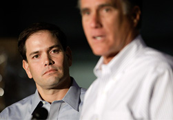 Marco Rubio & Mitt Romney (© Jae C. Hong/AP)