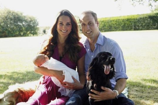 Photo: Duchess Catherine, Prince William, Prince George // Courtesy of Glamour