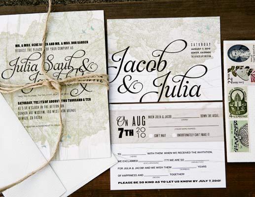 All the elements of this rusticmeetssweet invitation fit perfectly into a 