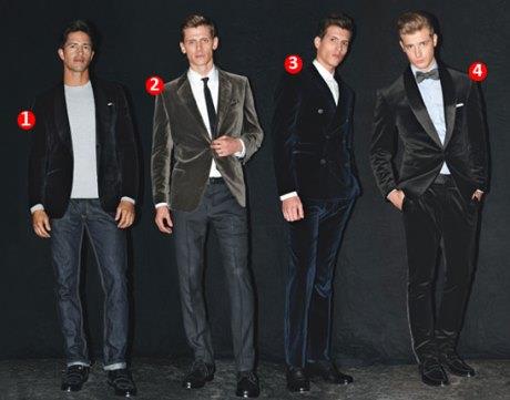 Men in velvet ensembles // Photo: Jennifer Livingston
