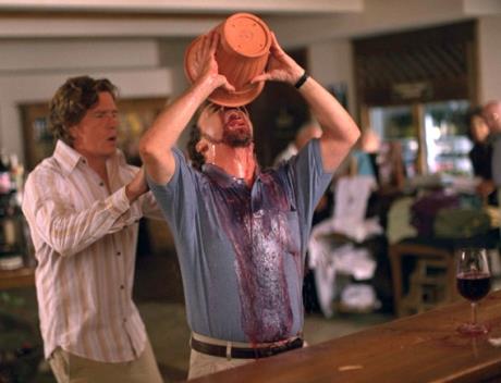A man chugging wine // Photo: Courtesy of GQ