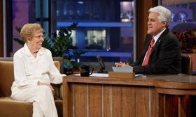 Rachel Veitch talks cars during a 2010 appearance on The Tonight Show with Jay Leno. Photo: NBC Universal.