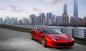 Gold wheels and gold winglets accent the special edition. Photo by Ferrari.