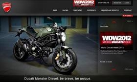 Ducati's lineup includes the Monster. Photo by Ducati.