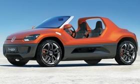 Volkswagen unveiled the Buggy Up, based on the Up minicar, at the 2011 Frankfurt motor show. Photo by Volkswagen.