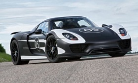 The first fully road-going prototype of Porsche’s upcoming 202-mph hybrid-powered supercar. Photo by Porsche.
