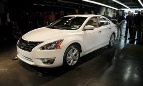 The first 2013 Nissan Altima rolled off the assembly line in Tennessee on May 15. Photo by Nissan.