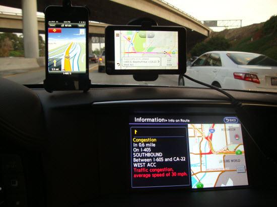 Navigation test in a 2011 Infiniti M56.