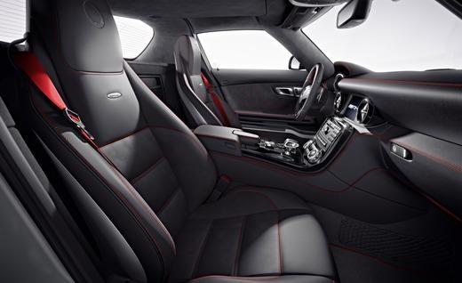 The interior of the Mercedes-Benz SLS AMG GT. Photo by Mercedes-Benz.