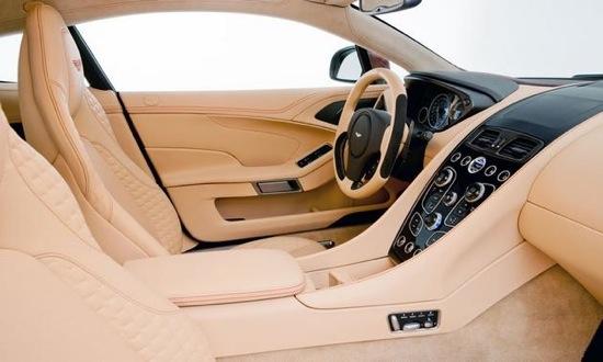 The interior gets the latest touch-sensitive switchgear for the center console, revised seats and improved headroom and legroom. Photo by Aston Martin.
