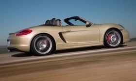 The Porsche Boxster will anchor the lower end of the German sports-car maker's lineup. Photo by Porsche.