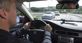 A study showed that new safety systems reduce the risk of accidents significantly. Photo by Volvo.