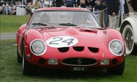 An example of a 1962 Ferrari 250 GTO Scaglietti, seen at the 2011 Pebble Beach Concours d'Elegance. Photo by Perry Stern.