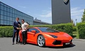 On July 19, Lamborghini built the 1,000th Aventador. It was delivered to buyer Hans Scheidecker, a German architect and multicar owner. His other Lamborghini is a Diablo. Photo by Lamborghini.