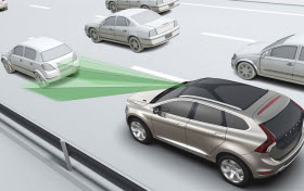 Volvo Autonomous Emergency Braking. Photo by Volvo.