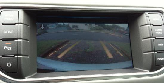 2013 Range Rover Evoque backup camera