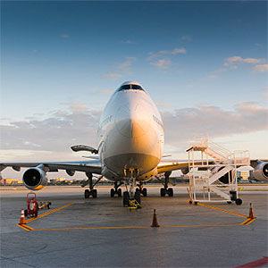 747 plane landed, Miami airport, Florida © Juan Silva, Photographer