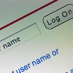 User name field on computer screen © William Andrew, Photographer