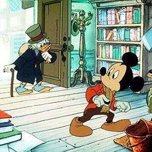 Scrooge McDuck and Mickey Mouse in Mickey's Christmas Carol, 1983 (© W.Disney/Everett/Rex Features)