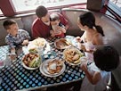 Image: Family at diner (Â© IT Stock Free/SuperStock)