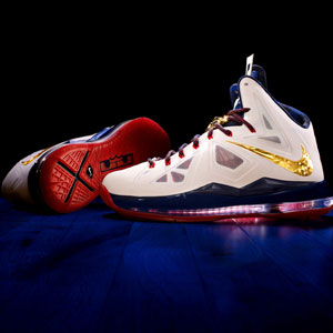 Credit: HANDOUT/Newscom/RTR/Reuters
Caption: Handout photo of the LeBron X shoe