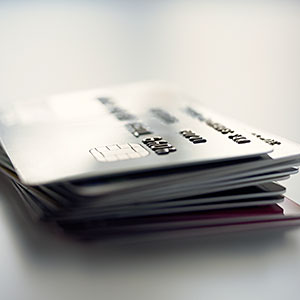 Pile of credit cards copyright Image Source, Getty Images