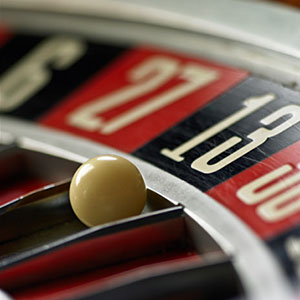Image: Ball on Roulette wheel , close-up (Adam Gault/Digital Vision/Getty Images)