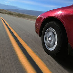  Car on road Brand X, SuperStock