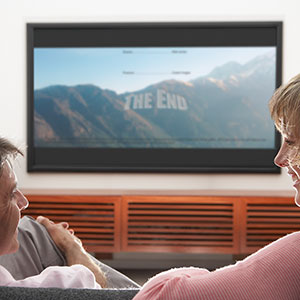 Watching television copyright image100, Corbis