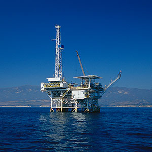 Oil drilling platform Scott Gibson Corbis