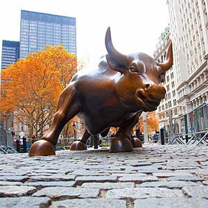View of Wall street icon. © Grant Faint, Photographer