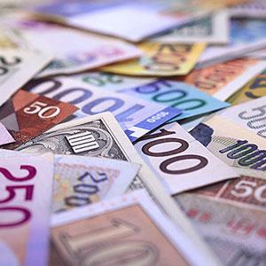 International currencies copyright Brand X, SuperStock