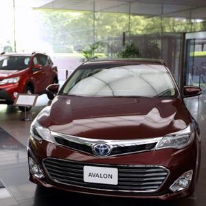 Toyota cars on display in showroom
© Tomohiro Ohsumi/Bloomberg via Getty Images