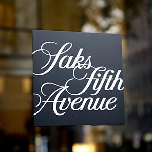 Saks Fifth Avenue sign (© Paul Brown/Rex Features)
