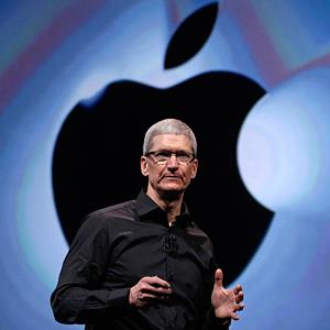 Apple CEO Tim Cook speaks in San Francisco, Calif., on September 12, 2012 (© Eric Risberg/AP)