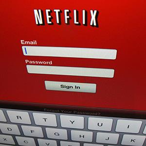 Netflix login screen. © Mike Blake/Newscom/Reuters
