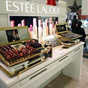 Credit: © Ted S. Warren/AP Photo
Caption: The Estee Lauder counter inside Macy's in downtown Seattle