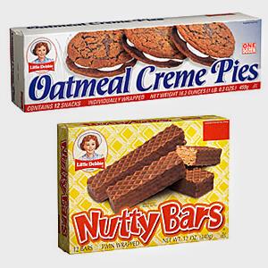 Little Debbie Oatmeal Creme Pies and Nutty Bars® Wafer Bars (McKee Foods)