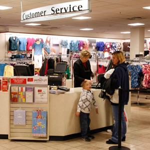 Customer Service counter at the J.C. Penney store in Westminster, Colorado on February 20, 2009 (RICK WILKING/Newscom/RTR)