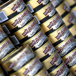 File photo of Bumble Bee Tuna cans (Chris Weeks/WireImage for Silver Spoon)