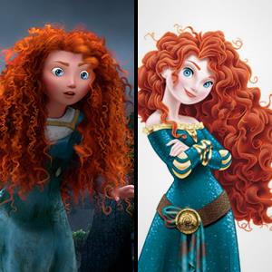 Image released by Disney/Pixar of Princess Merida in 