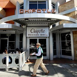 File photo of Chipotle Mexican Grill in Beverly Hills, Calif. (© GUS RUELAS/Newscom/RTR)