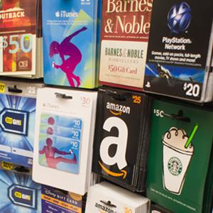A selection of gift cards in a store
© Richard Levine / Alamy