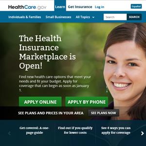 Credit: Courtesy of HealthCare.Gov
Caption: Screenshot of the HealthCare.gov website