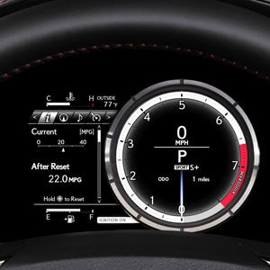 2014 Lexus IS 350 F SPORT custom dash display
© Lexus
