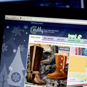 The Zulily Inc. website © Andrew Harrer/Bloomberg via Getty Images