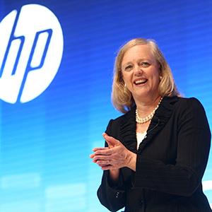 File photo of Meg Whitman, President and Chief Executive Officer of Hewlett-Packard, speaking in Shanghai, China on May 10, 2012 (© ChinaFotoPress/ChinaFotoPress via Getty Images)