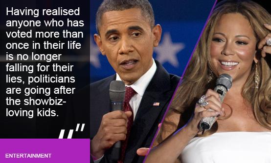 Barack Obama has weighed in on Mariah Carey's feud with Nicki Minaj on American Idol (image PA)